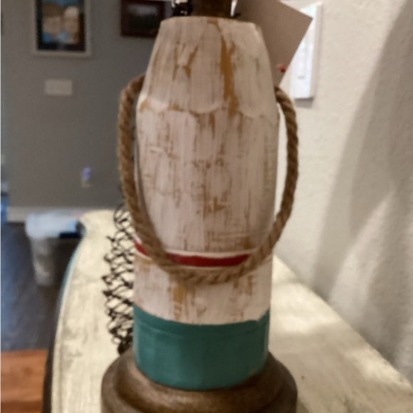 Nautical Rope Table Lamp with Cream Shade - Picture 6 of 8